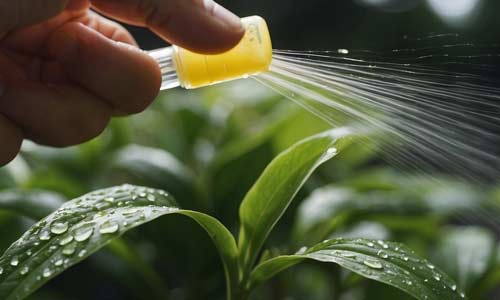 Опрыскивание растений против паутинного клеща